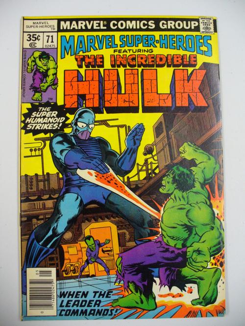 Marvel Super Heros Feat the Incredible Hulk #71